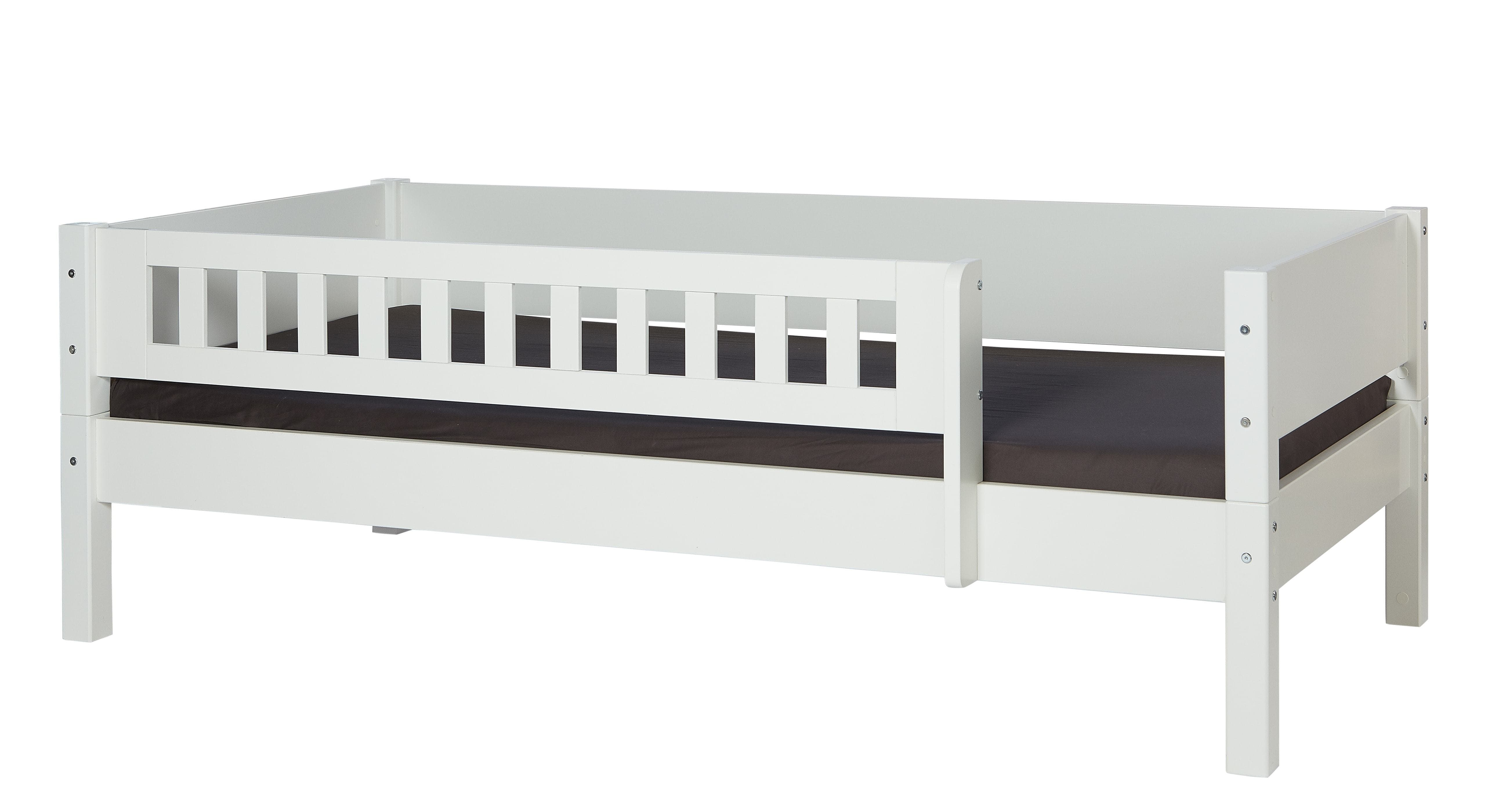 Manis-h Kids Single Bed with Safety Rail and Drawers - MIMER