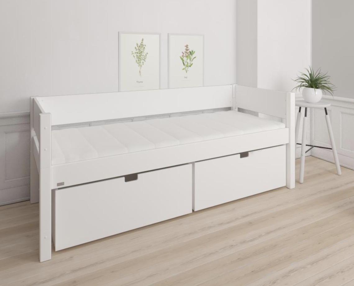 Manis-h Kids Single Bed with High Drawers - NANNA