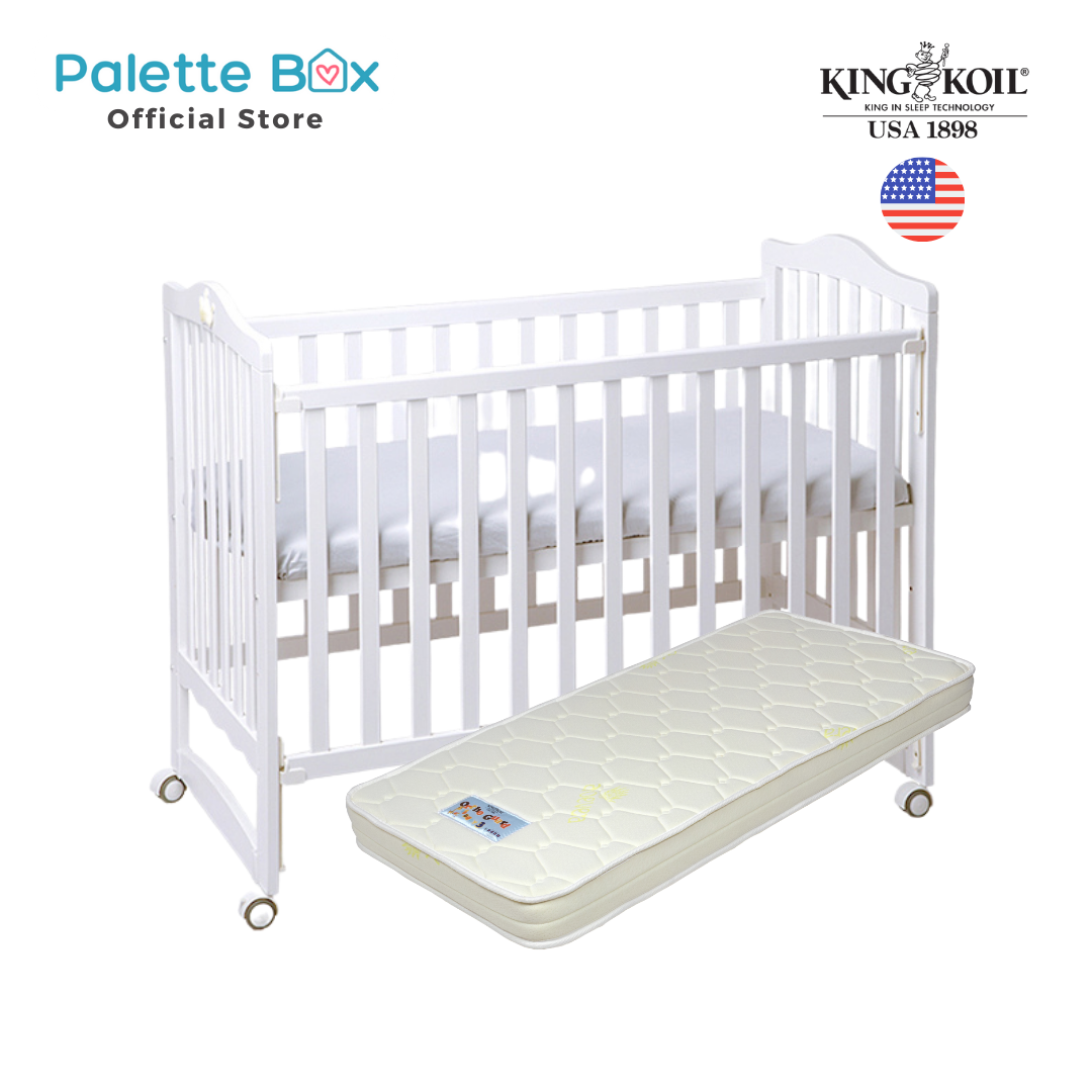 Palette Box Sweet Dreams 7 in 1 Convertible Baby Cot with Rocker Dro