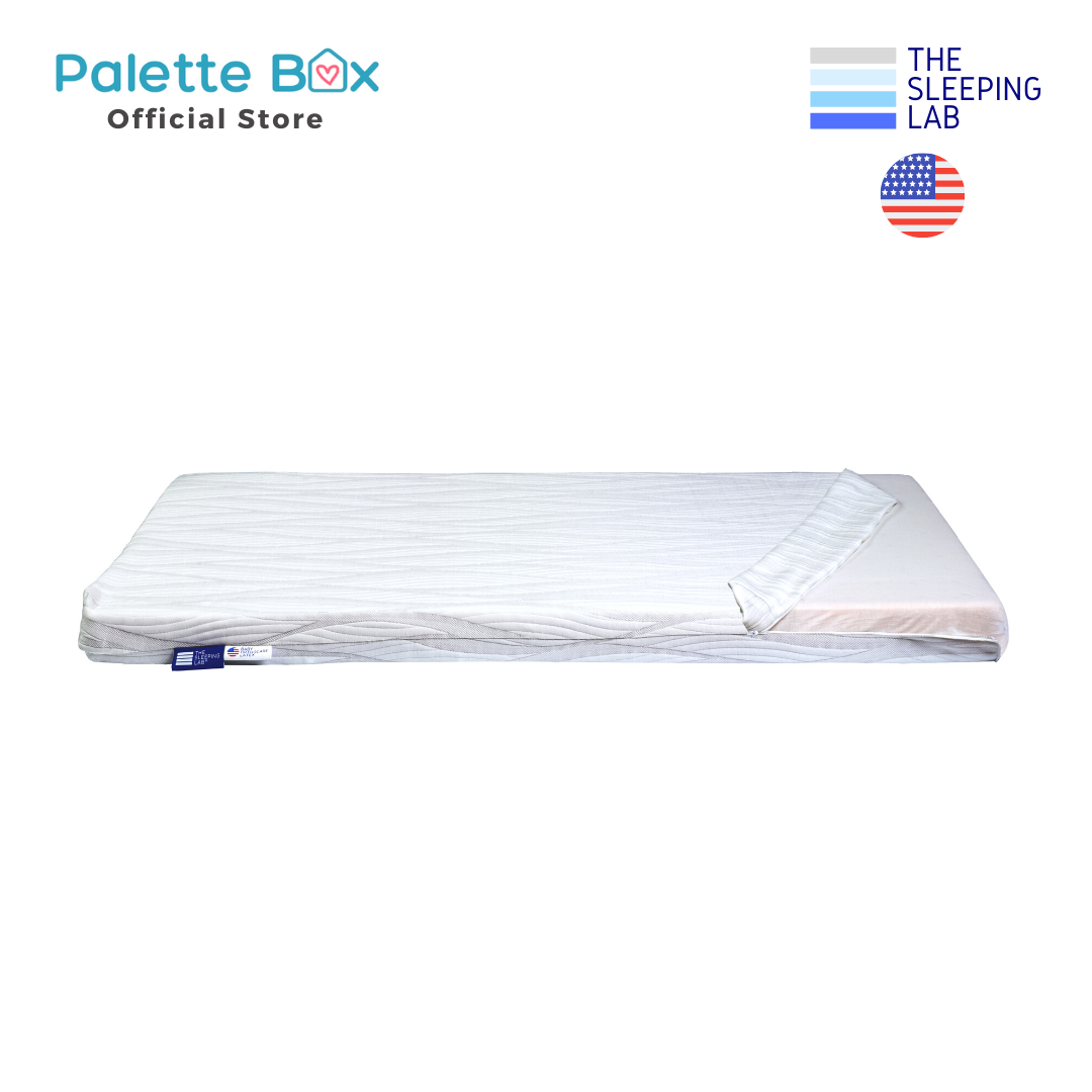 PREORDER APRIL 2024 Palette Box Sweet Dreams Avant Garde 10-in-1 Convertible Baby Cot with Anti-Colic System (ACS) & Rocker - Drop Gate + The Sleeping Lab Baby OrthoCare Latex (Micro-Tencel Fabric Removable Cover) Mattress (120x60cm)