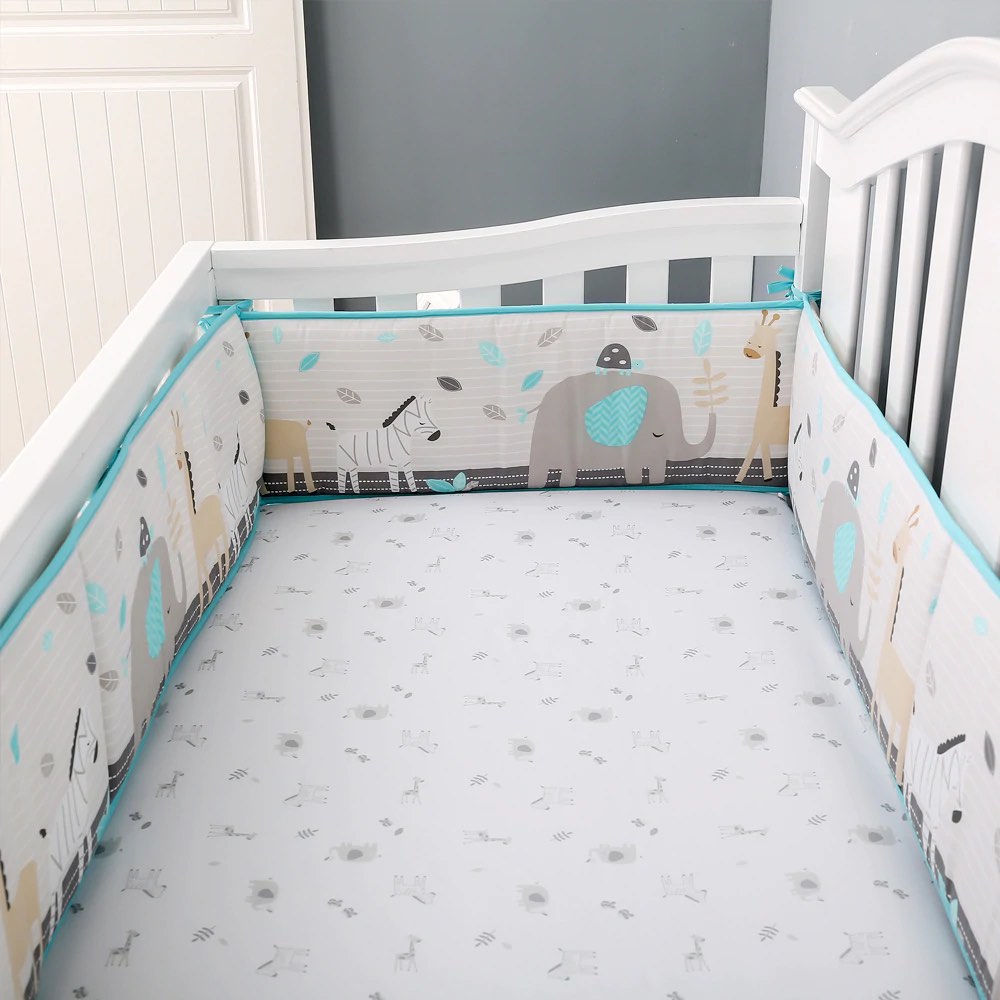 Palette Box 8-Pieces Bedding Set (Polyester) – Grey Party Zoo