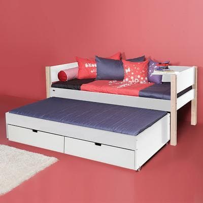 Manis-h Kids Single Bed with Pullout Bed and Drawers - LUNA