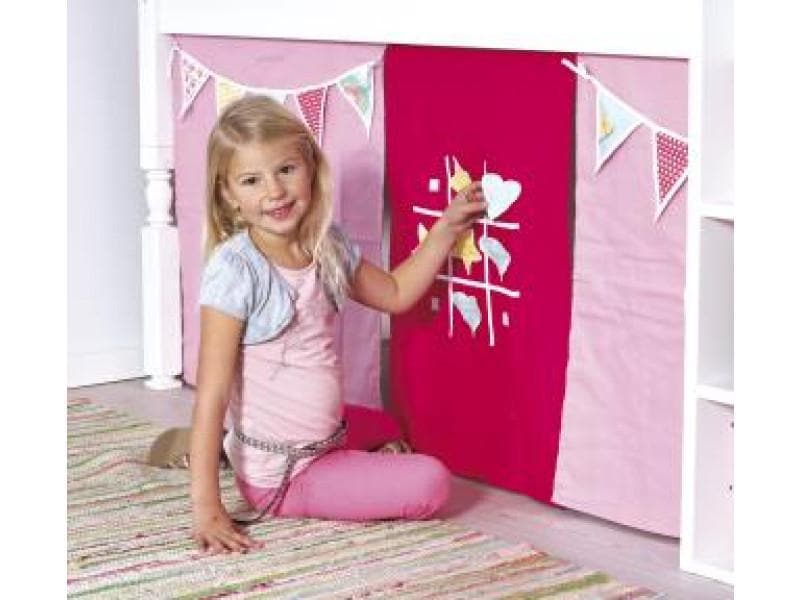 Manis-h Kids Play Curtain - Flags and Tic-Tac-Toe