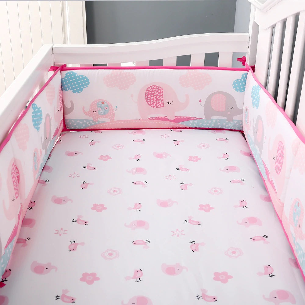 Palette Box 8-Pieces Bedding Set – Pink Elephant Family